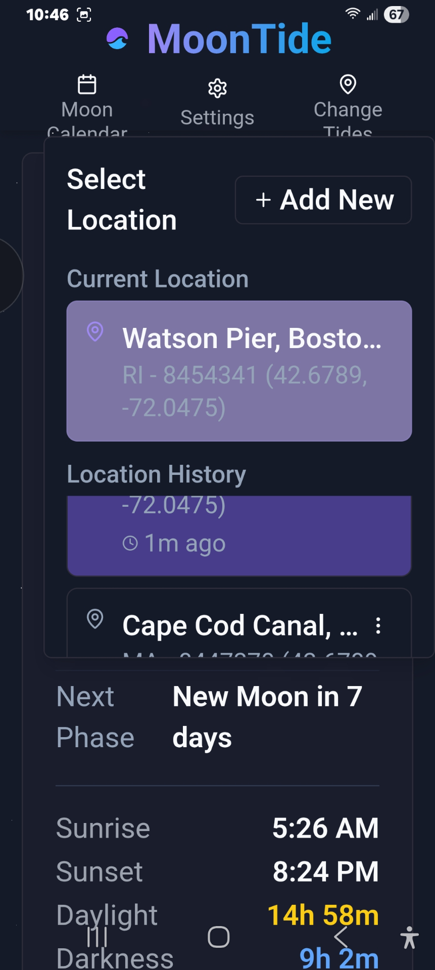 Location history
