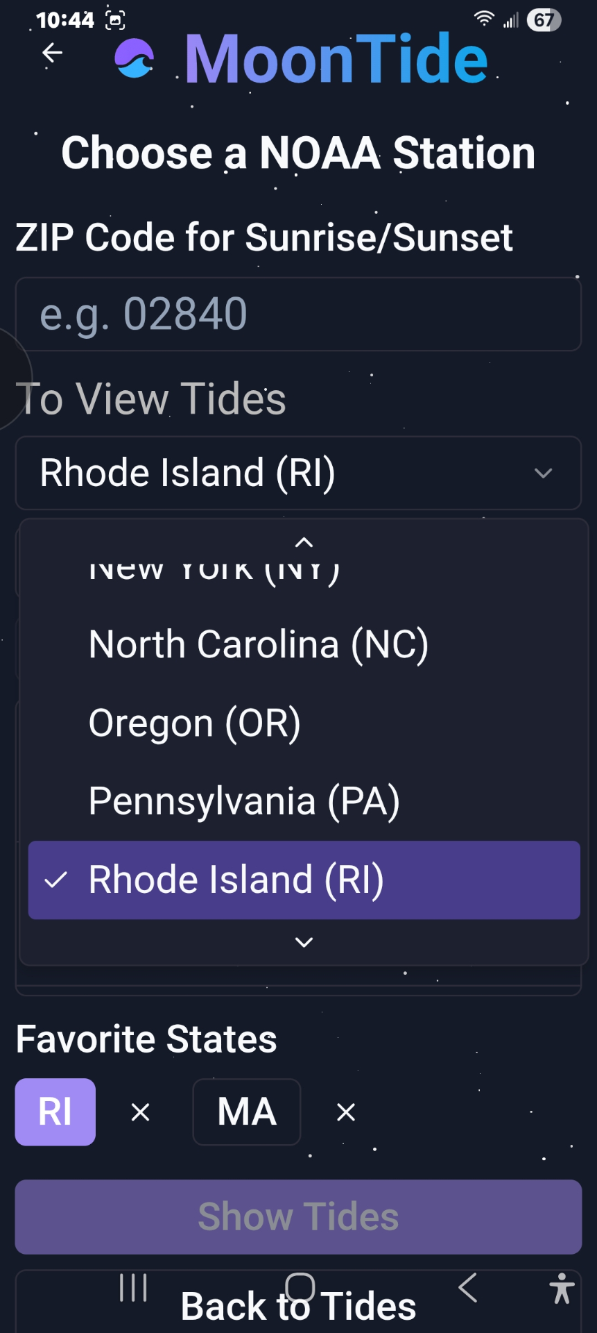 State shortcut